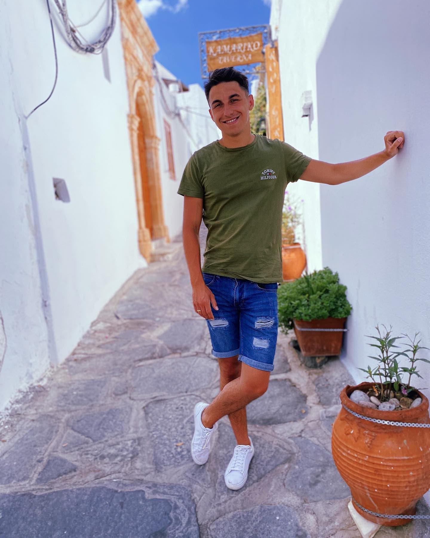 Patryk Skierkowski w Lindos
